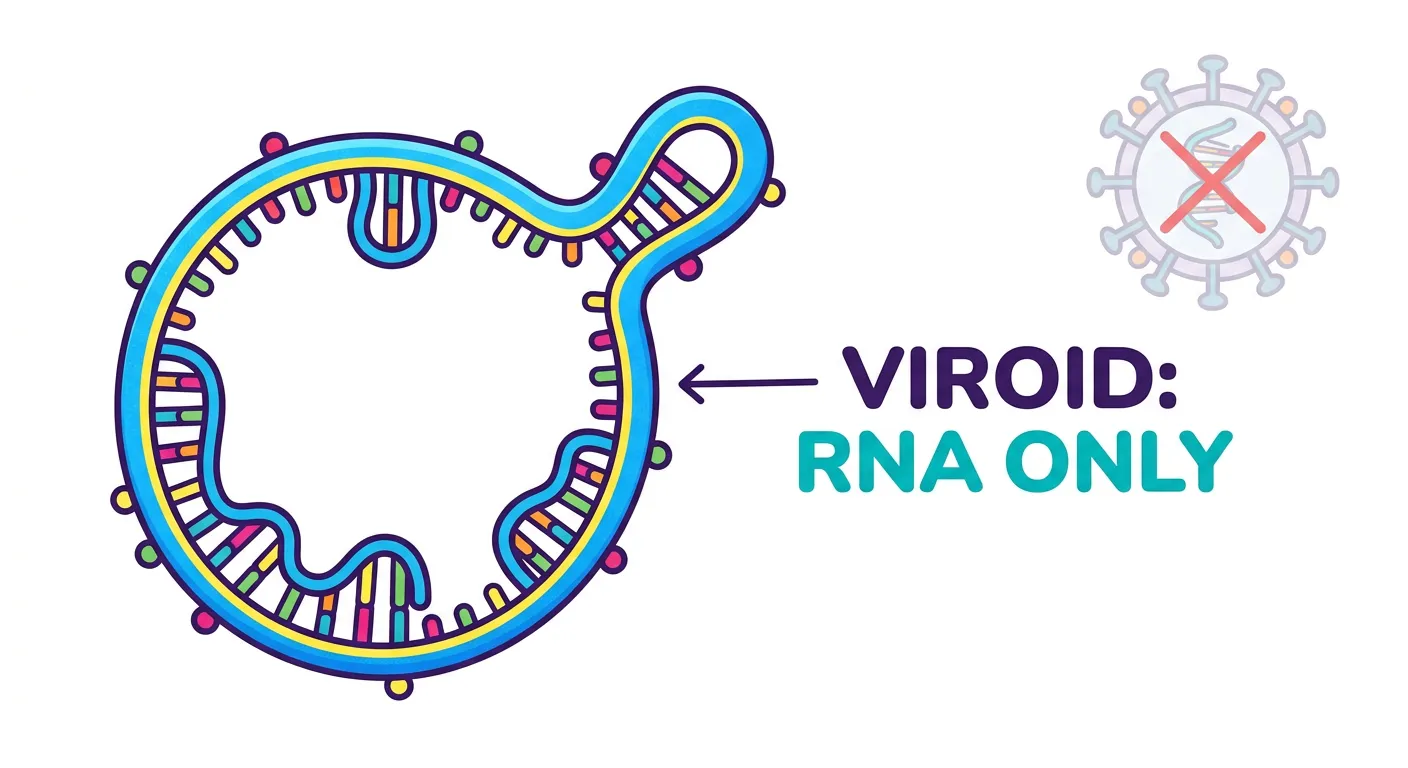 Microscopic comparison of virus and viroid structure