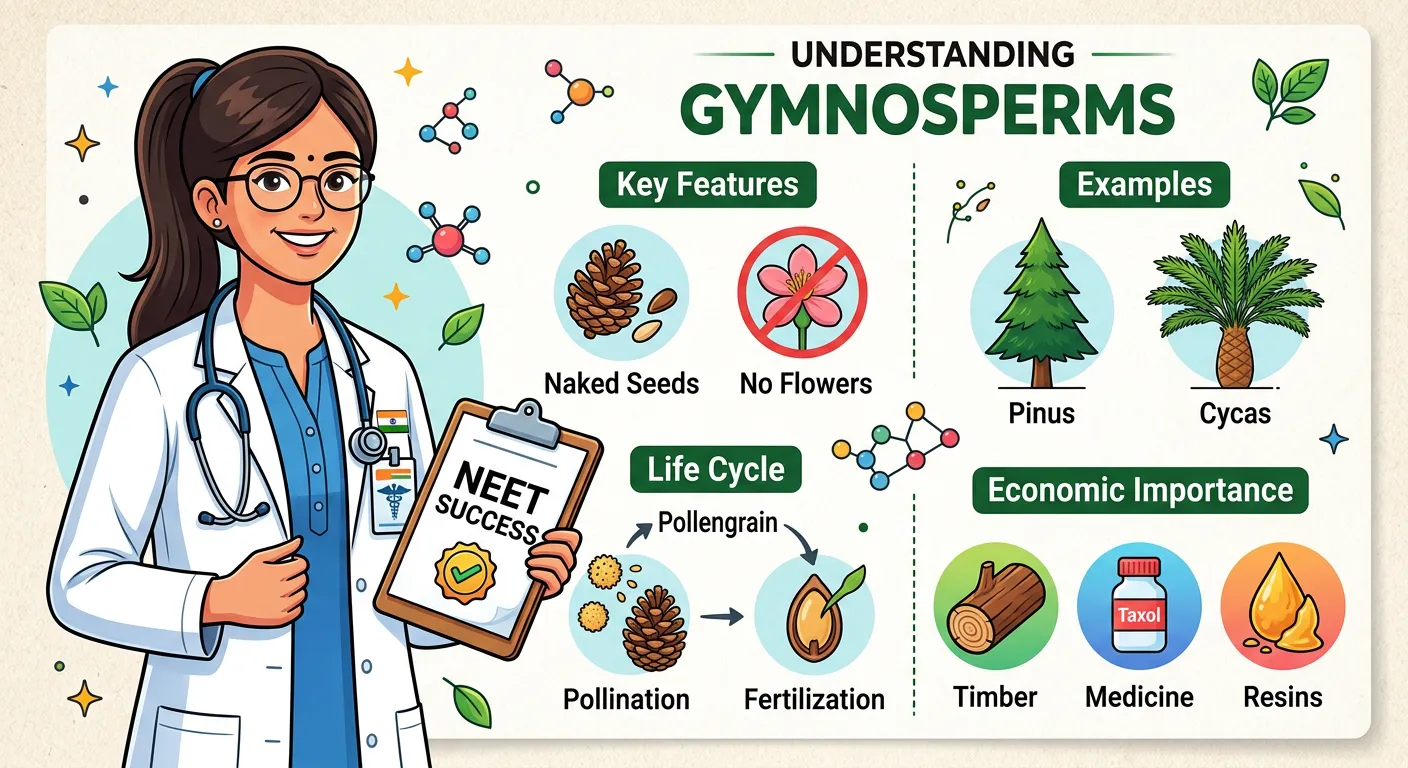 Checklist of 5 essential gymnosperm features