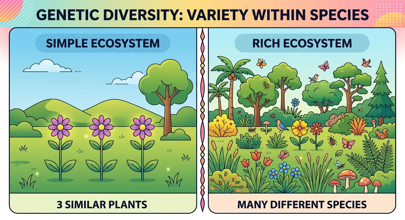 Visual representation of genetic variation in plants.