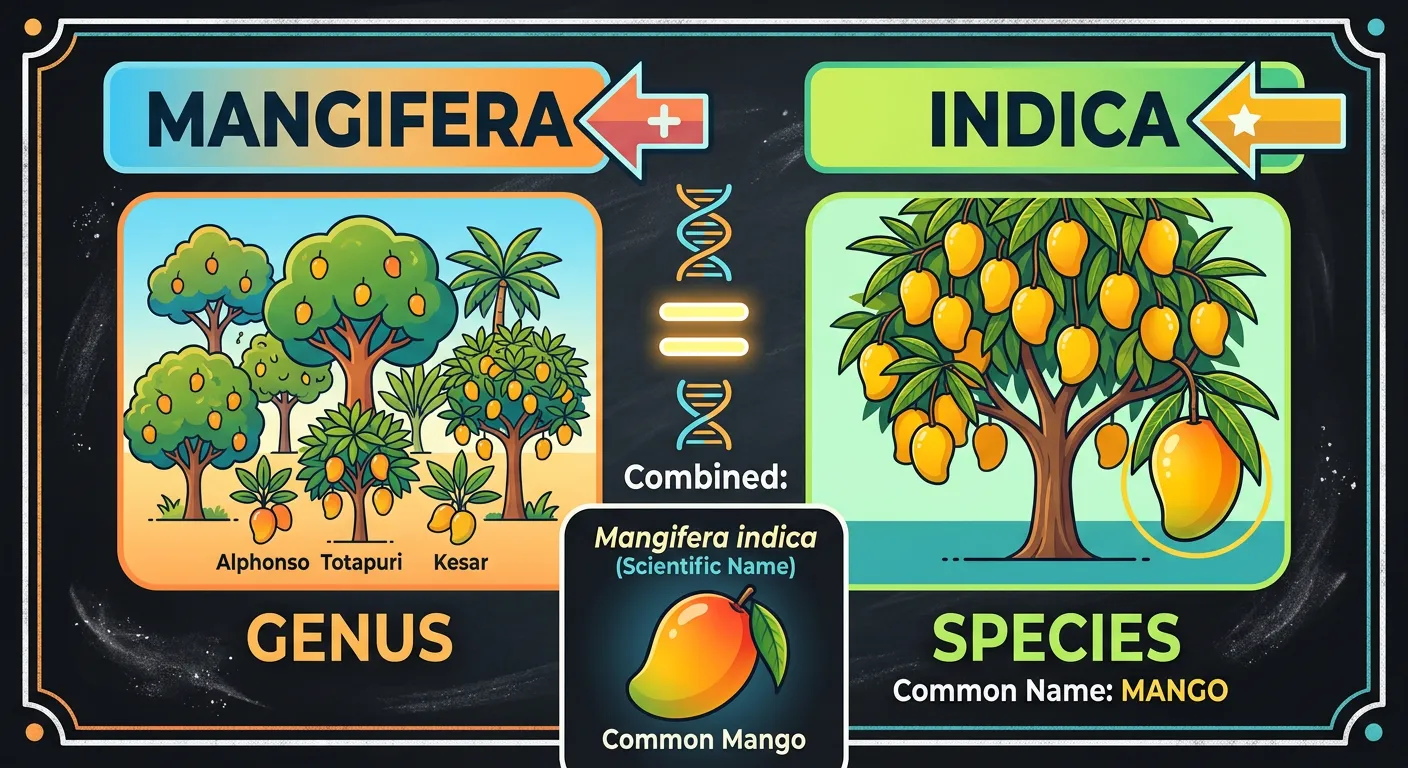 Correct capitalization rules for Mangifera indica.