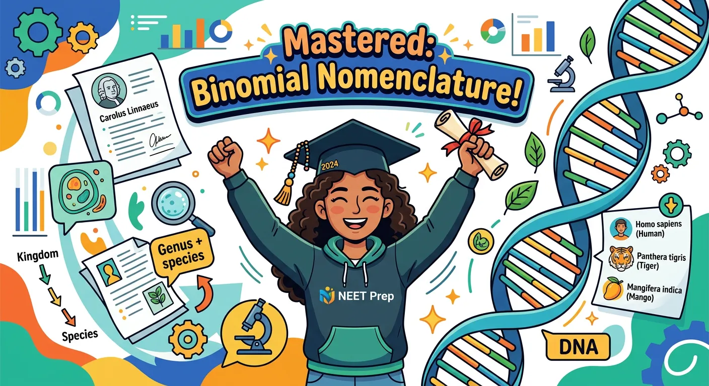 Summary of the binomial nomenclature rules for students.
