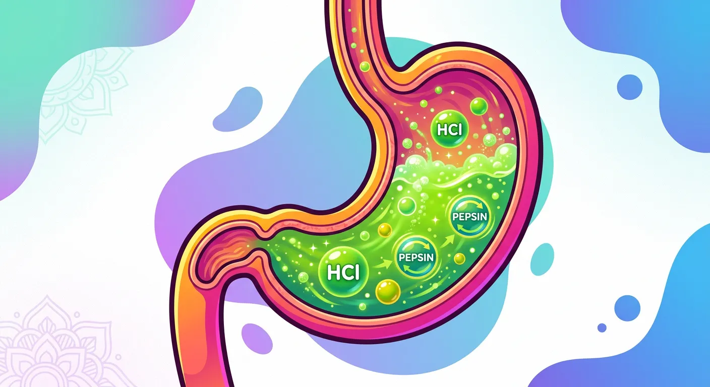 Stomach anatomy and gastric gland functions