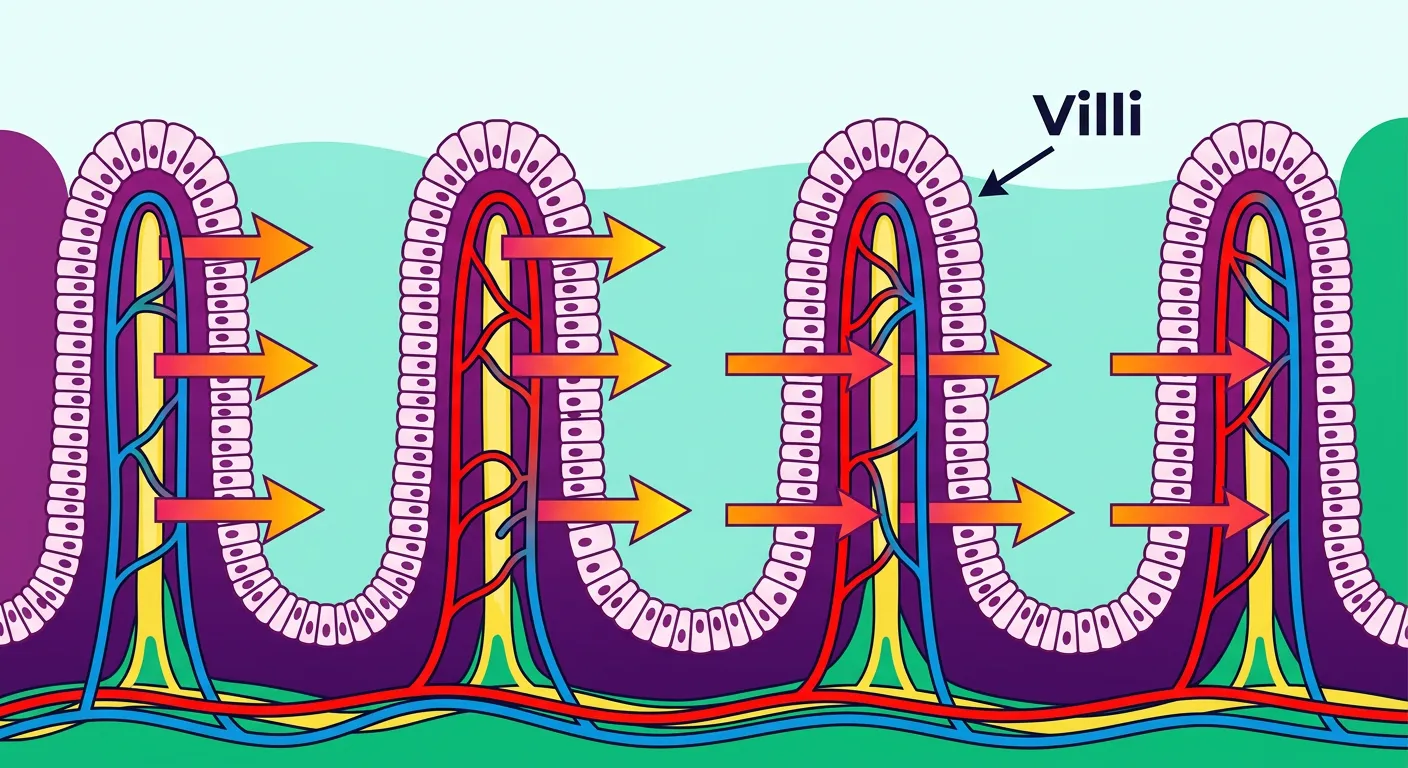 Structure of intestinal villi