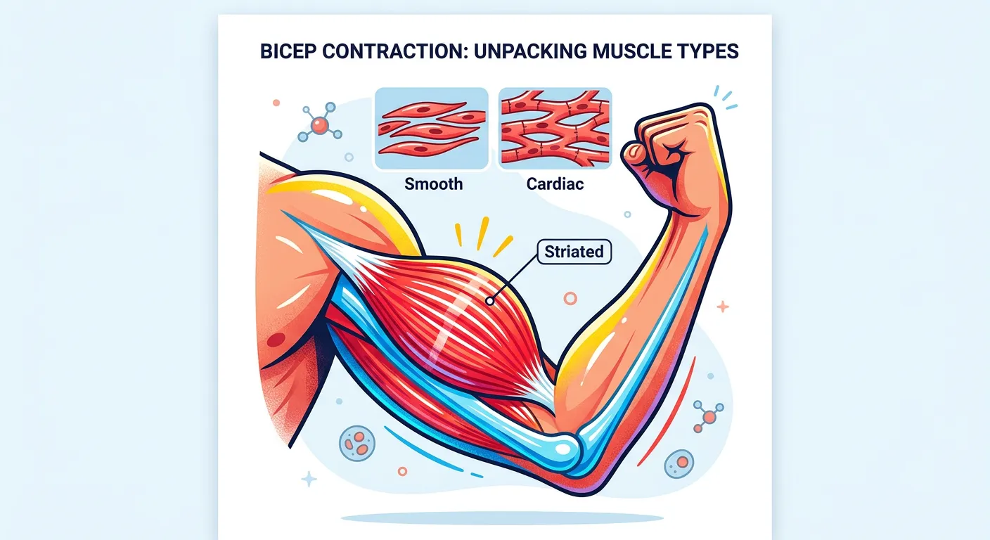 Comparison of skeletal, smooth, and cardiac muscle fibers.