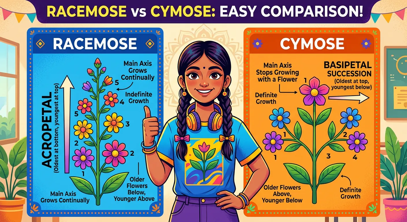 Summary infographic of Inflorescence