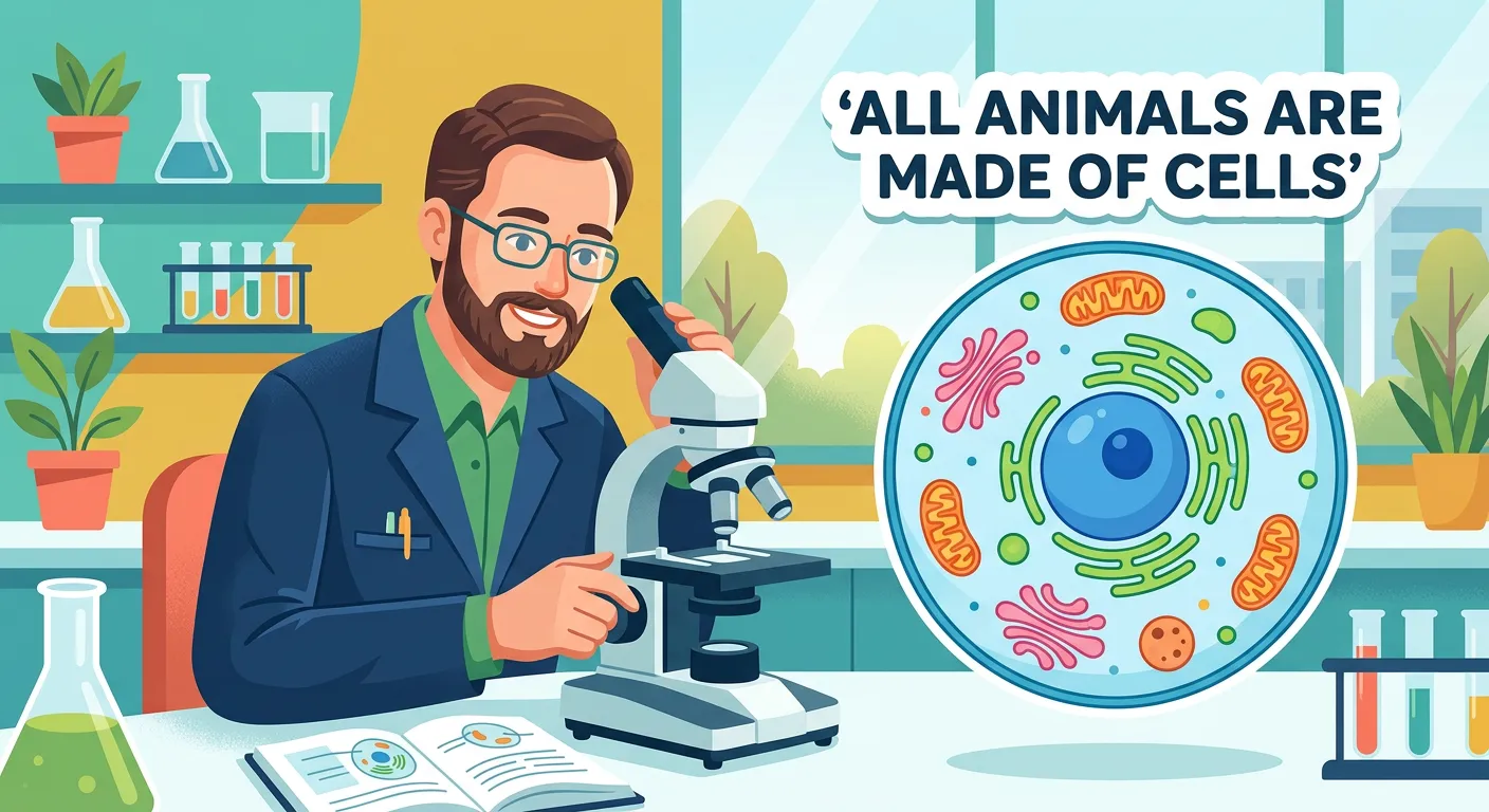 Theodore Schwann and comparison of animal and plant cell boundaries