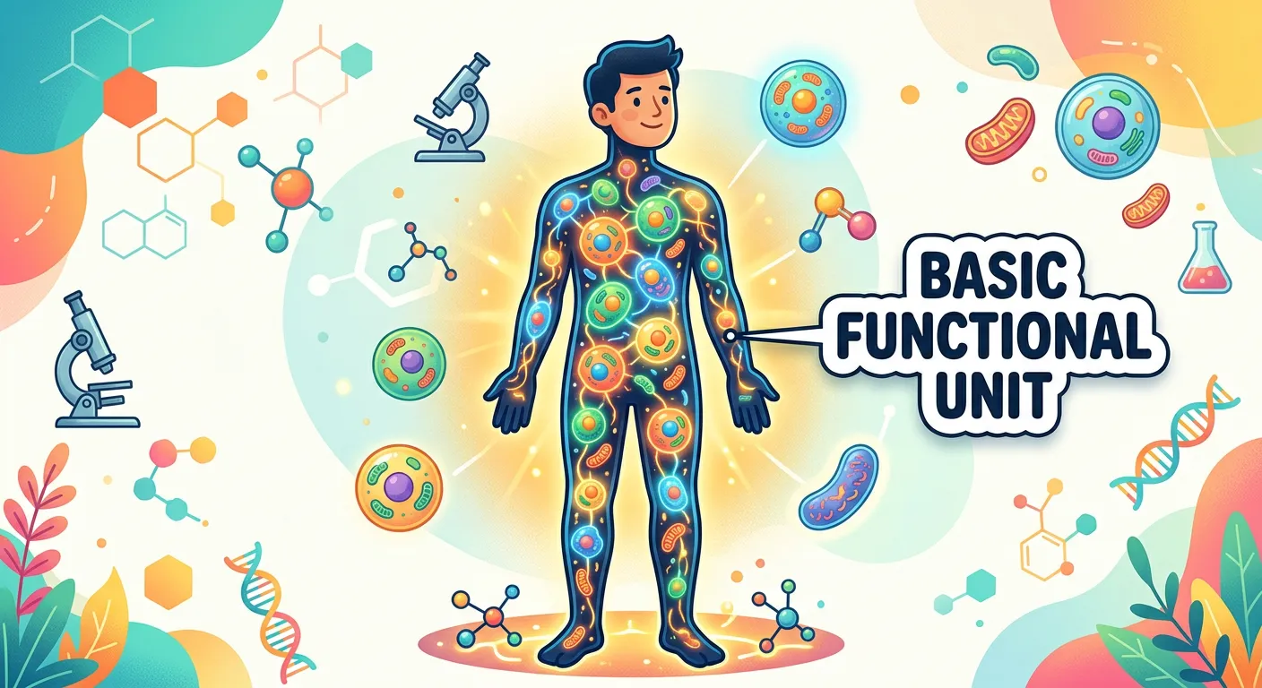 Diagram showing various metabolic processes happening inside a cell