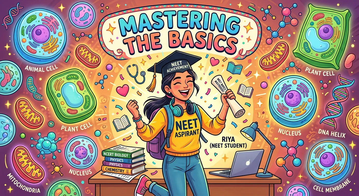 A medical student looking at cells under a microscope