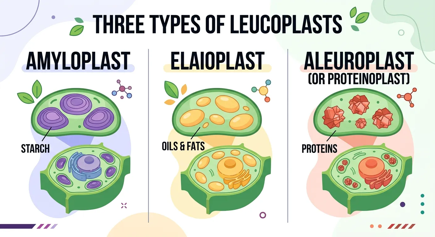 Micrograph of starch-filled amyloplasts in a potato cell.