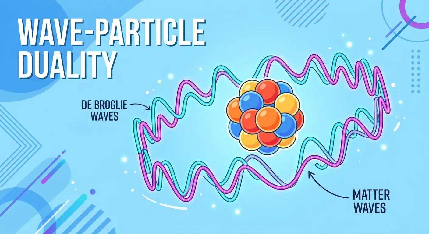 Diagram of standing waves and electron wave-particle duality