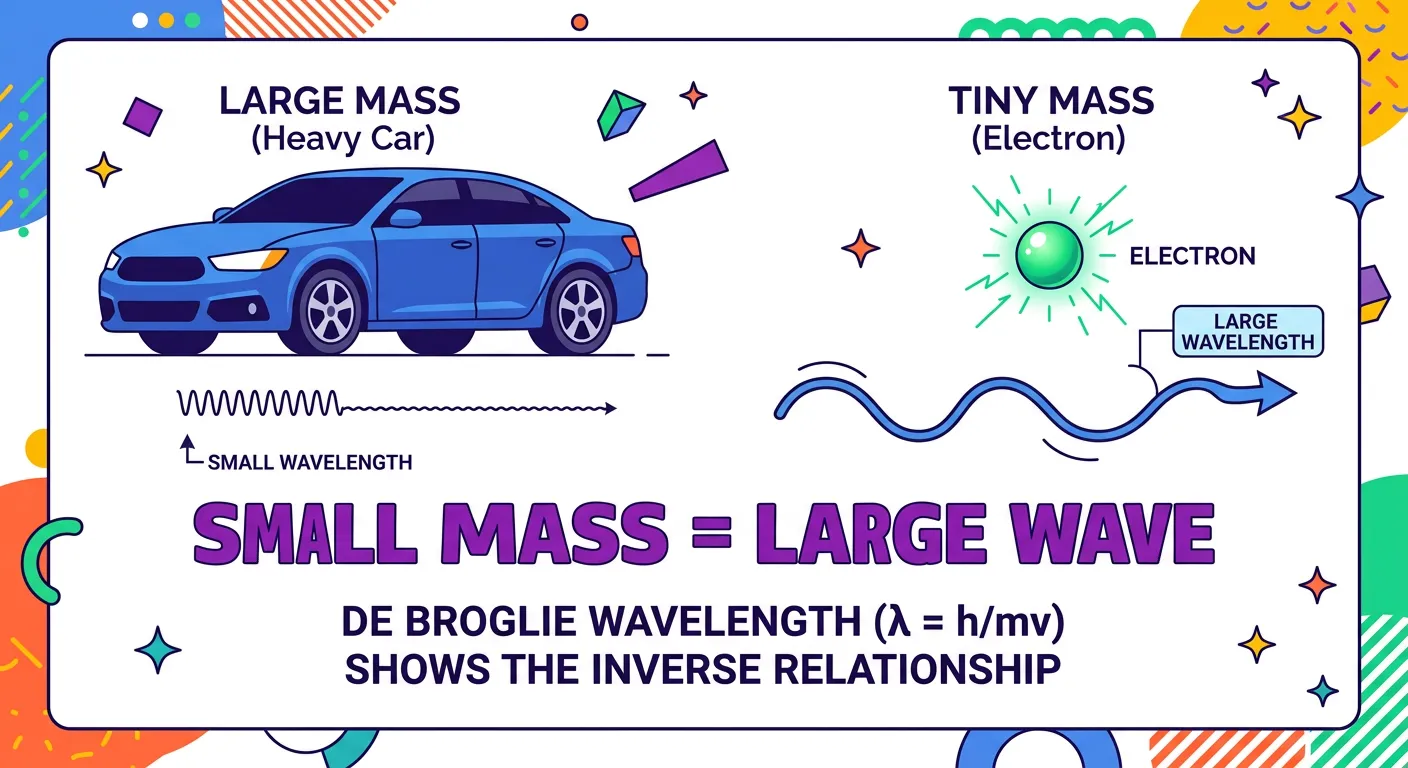 Comparison table and visual showing the scale difference between macro and micro wavelengths.